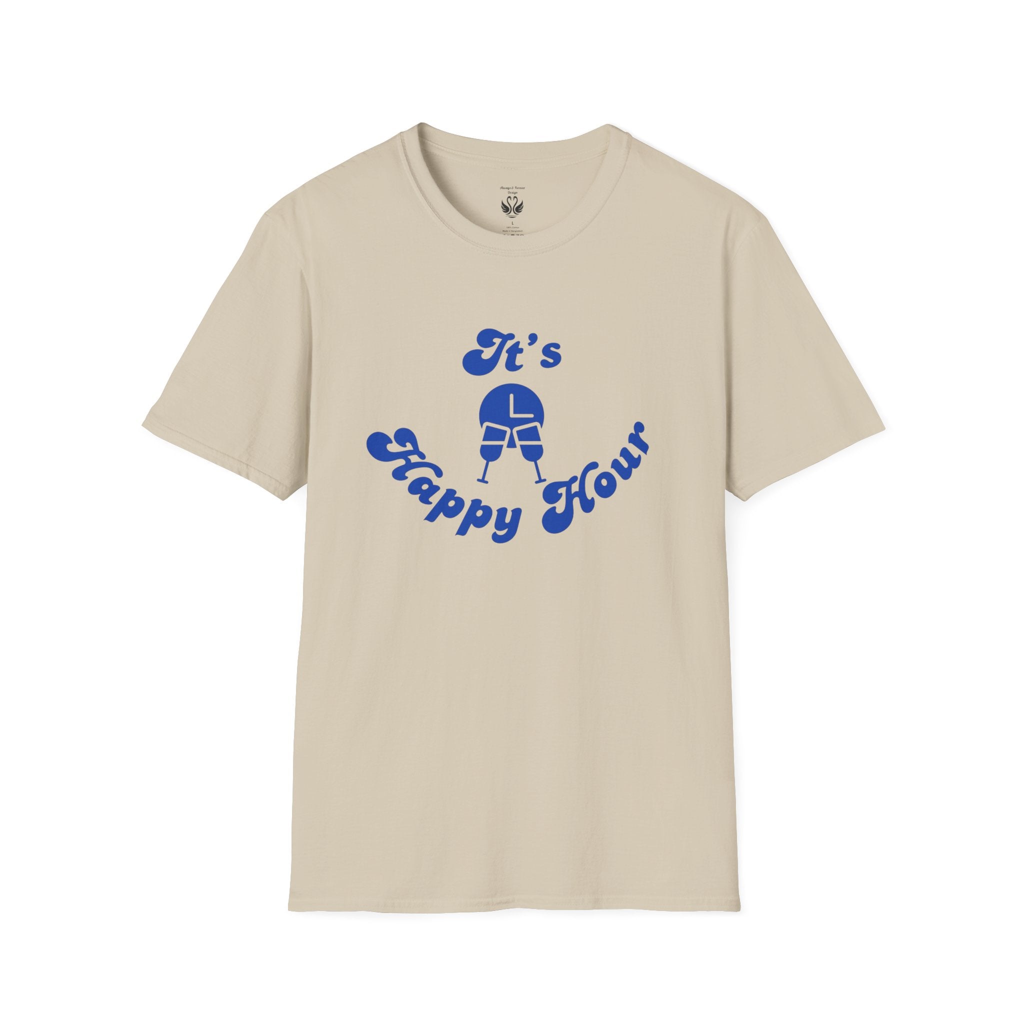 Unisex Happy Hour T-Shirt, Perfect for Parties, Casual Outings, Gifts, and Celebrations