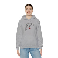 Fuel Gauge Graphic Hoodie, Unisex Sweatshirt for Gamers, Cozy Gift for Tech Lovers, Perfect for Casual Wear, Comfy Everyday Hoodie