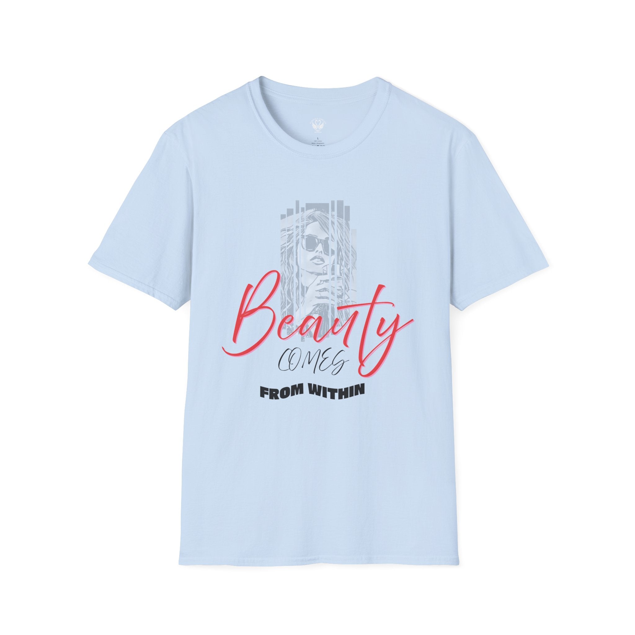 Beauty Comes From Within T-Shirt, Inspirational Tee, Gift for Her, Self-Love Shirt, Motivational Apparel, Unisex Casual Wear