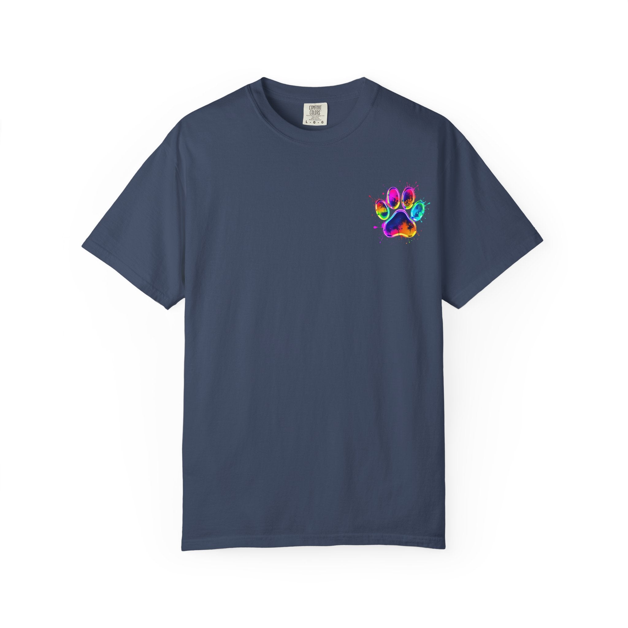 Paw print Graphic T-Shirt, Unisex Vintage Tee, Perfect for Festivals, Beach Days, and Casual Wear, Gift for Sun Lovers
