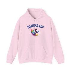 Surf's Up Unisex Heavy Blend Hooded Sweatshirt - Vibrant Beachwear for Surfers