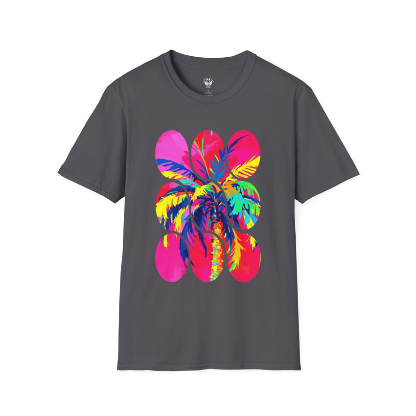 Vibrant Tropical T-Shirt, Beachwear, Summer Apparel, Casual Outfit, Gift for Friends, Festival Fashion