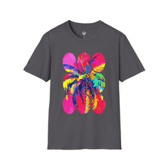 Vibrant Tropical T-Shirt, Beachwear, Summer Apparel, Casual Outfit, Gift for Friends, Festival Fashion