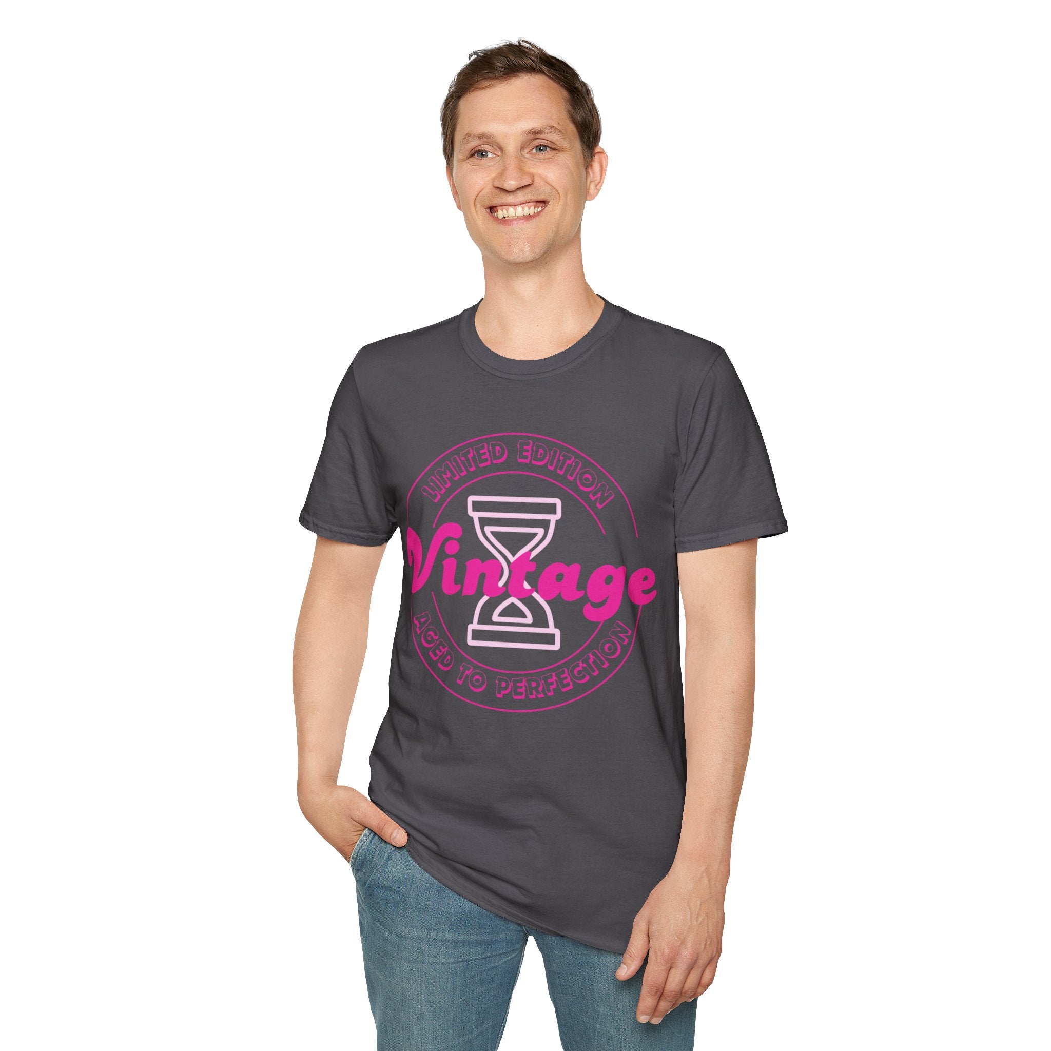 Vintage Inspired Unisex Softstyle T-Shirt - Perfect for Retro Lovers, Casual Outings, Birthdays, Anniversaries, Gift Ideas