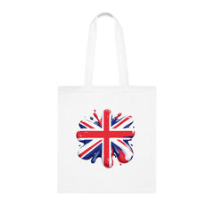 Union Jack Cotton Tote Bag, British Flag Tote, Eco-Friendly Shopping Bag, Travel and Everyday Use Bag, Gift for Patriots