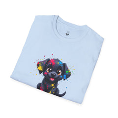 Cute Puppy Art Unisex T-Shirt, Dog Lover Shirt, Pet Parent Gift, Casual Wear, Funny Graphic Tee