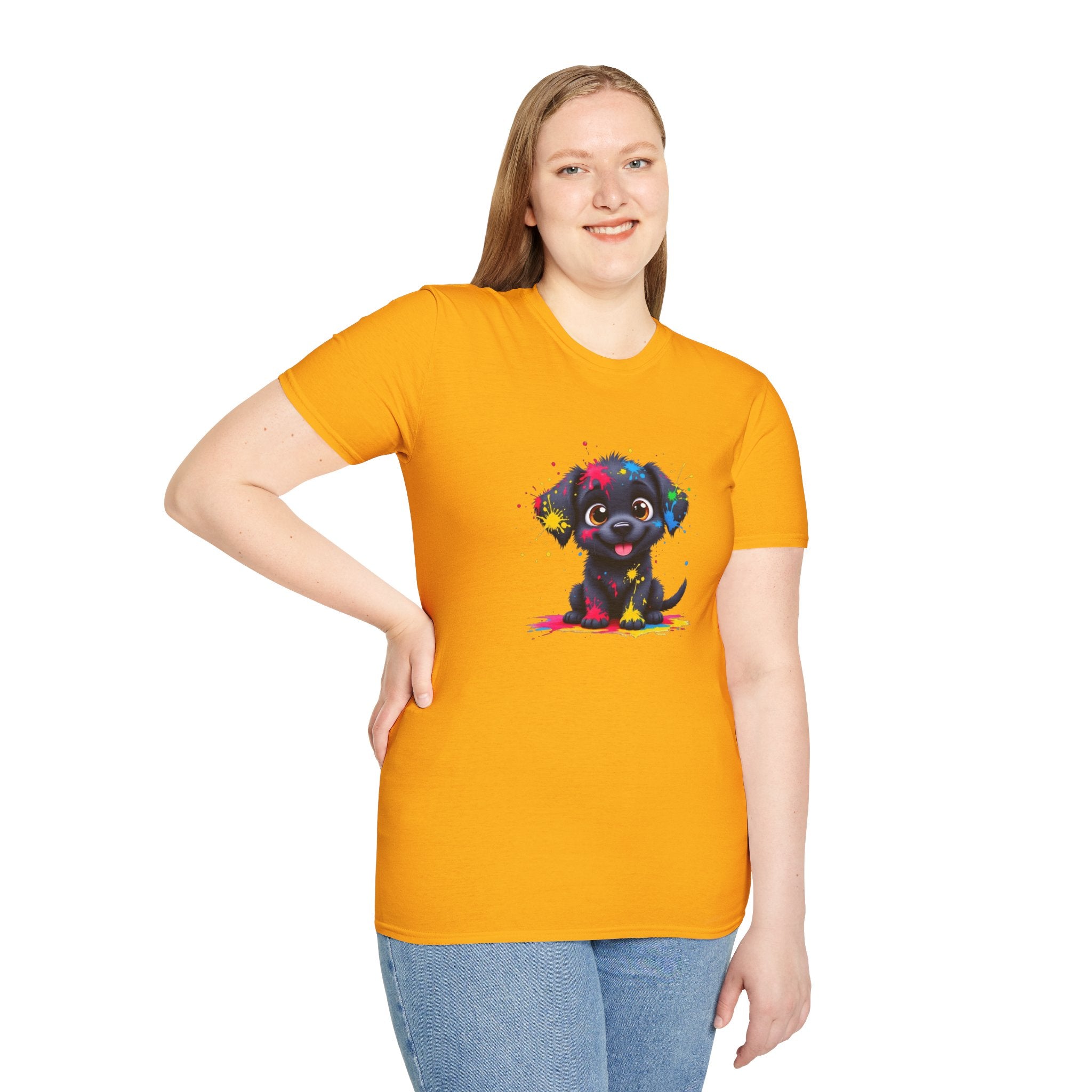Cute Puppy Art Unisex T-Shirt, Dog Lover Shirt, Pet Parent Gift, Casual Wear, Funny Graphic Tee