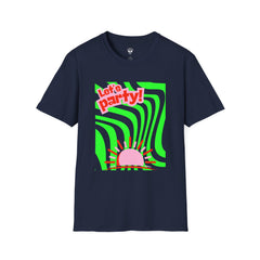 Let's Party Unisex Softstyle T-Shirt, Vibrant Summer Tee, Fun Graphic Shirt, Casual Wear, Birthday Gift, Festival Fashion