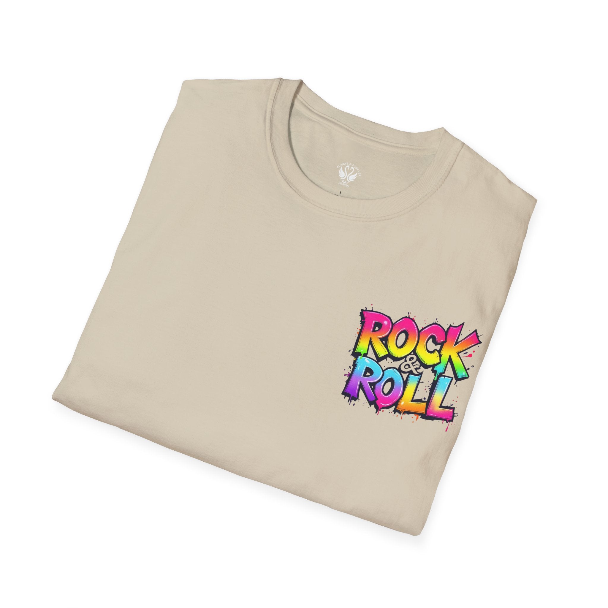 Colorful Rock & Roll Unisex T-Shirt, Vintage Music Tee, Festival Shirt, Gift for Music Lovers, Concert Apparel