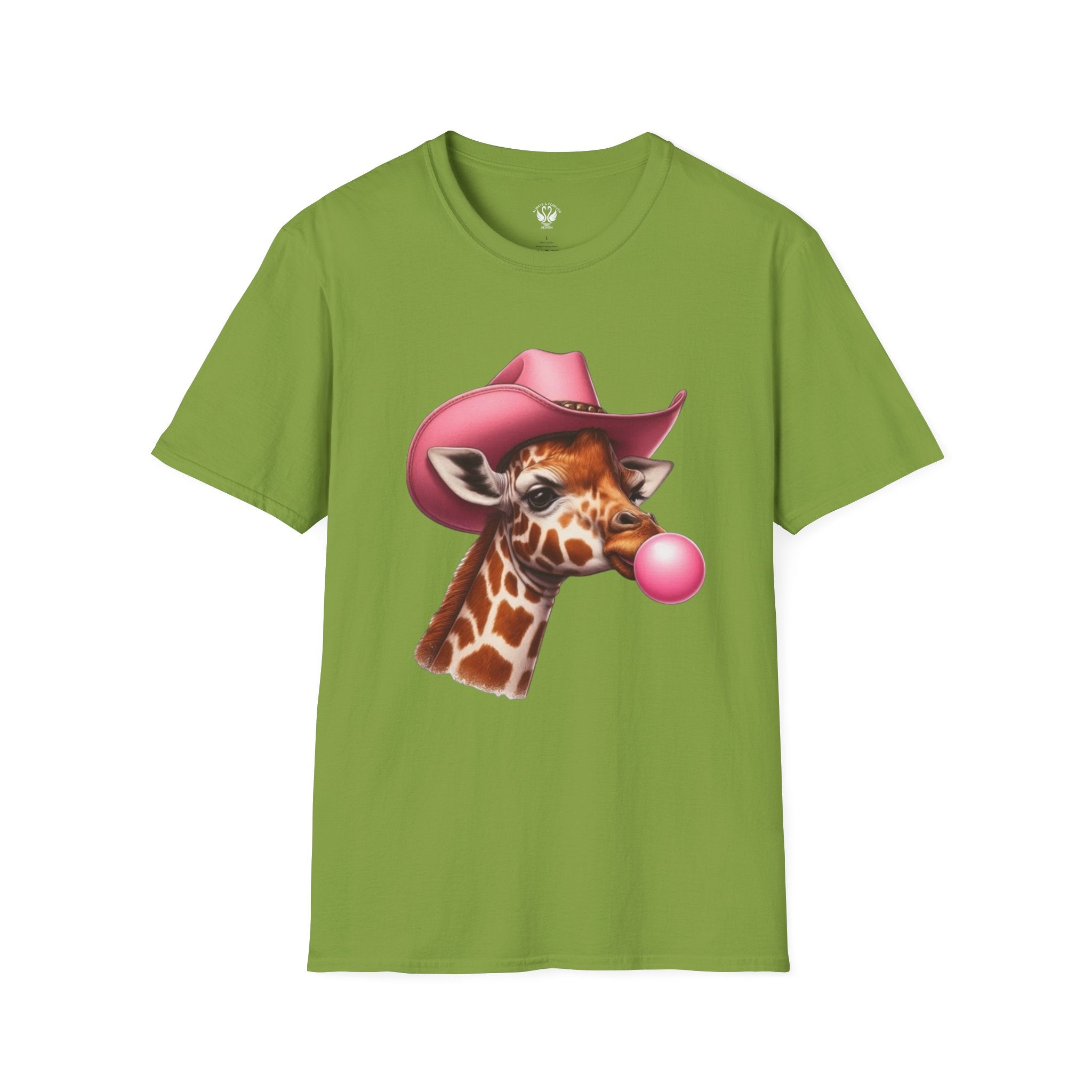Whimsical Giraffe T-Shirt, Fun Casual Tee, Gifts for Animal Lovers, Birthday Apparel, Cute Graphic Shirt