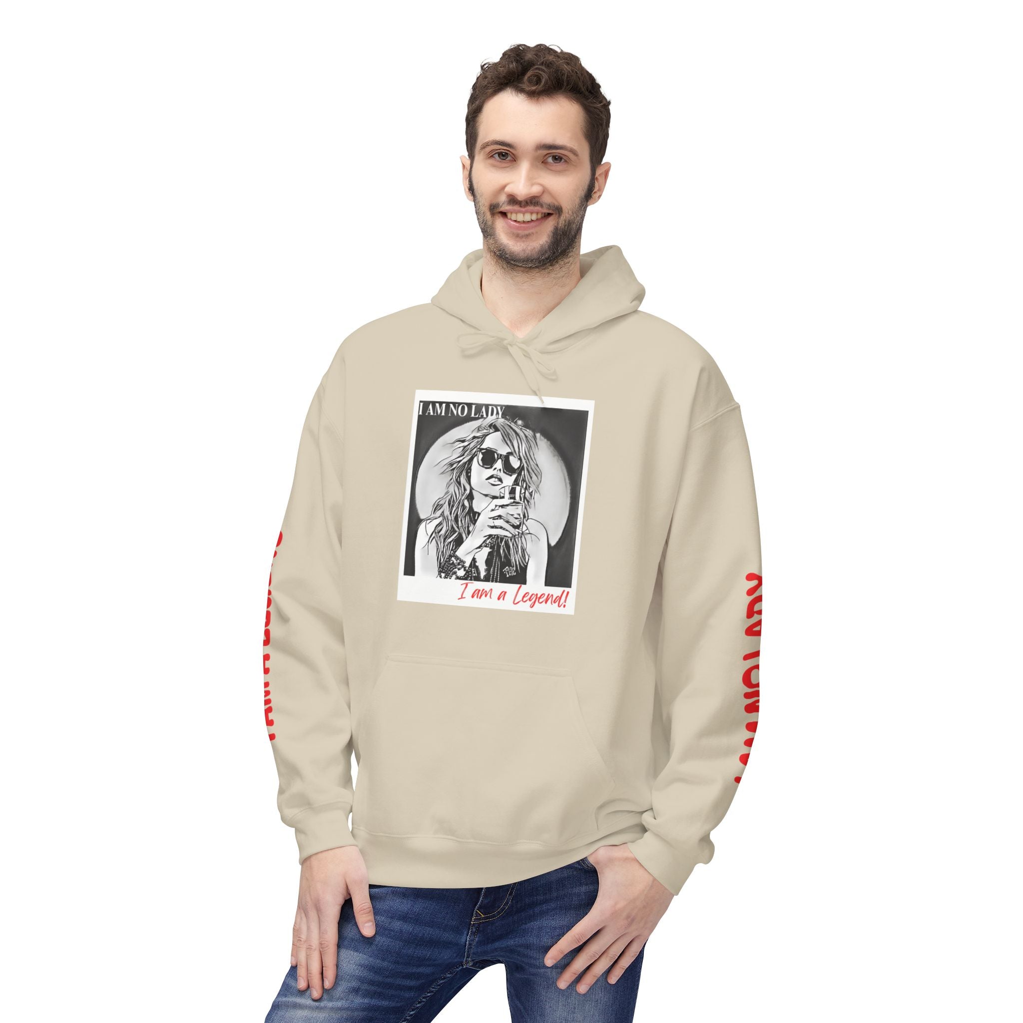 Legendary Spirit Hoodie - Unisex Fleece Sweatshirt, Motivational Gift, Trendy Streetwear, Perfect for Casual Days, Unique Statement Piece