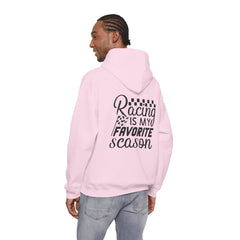 Racing-Themed Hooded Sweatshirt, Ideal for Race Fans, Comfortable, Casual Wear, Great Gift for Motorsports Enthusiasts, Unisex Design