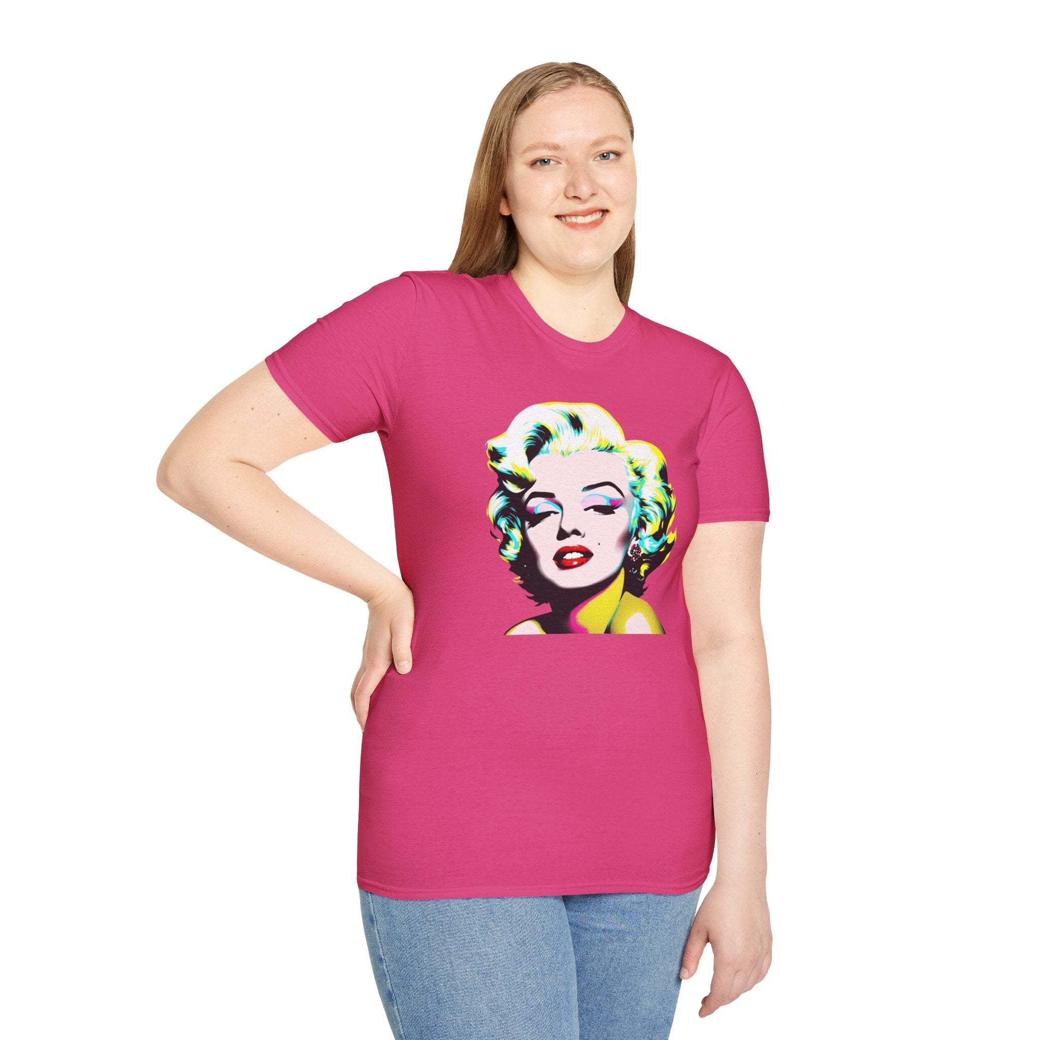 Pop Art Marilyn Monroe Unisex T-Shirt, Retro Tee, Vintage Style Shirt, Gift for Her, 90s Nostalgia Fashion