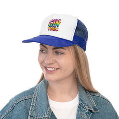 Colorful "Gin is My Tonic" Trucker Cap - Fun Party Accessory