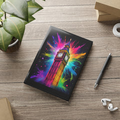 Vibrant Big Ben Hardcover Notebook - Colorful Puffy Cover Journal for Creative Minds