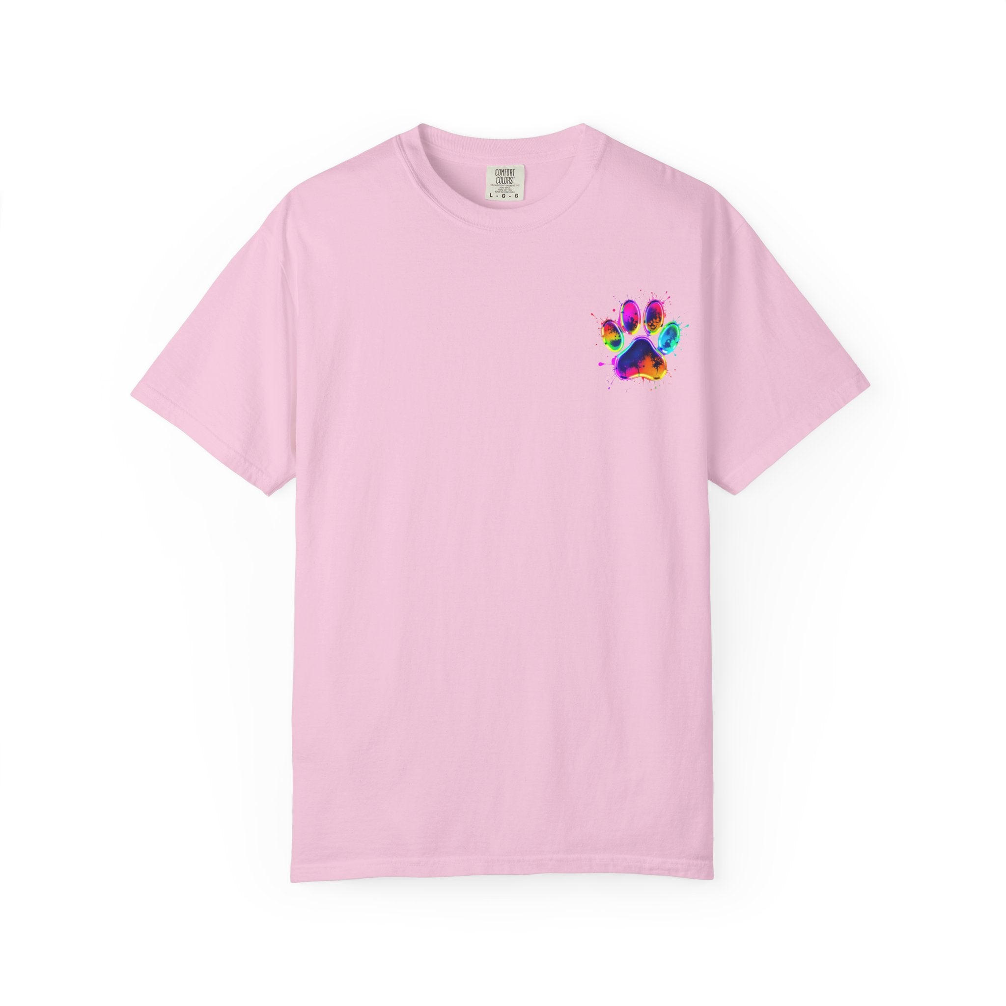 Paw print Graphic T-Shirt, Unisex Vintage Tee, Perfect for Festivals, Beach Days, and Casual Wear, Gift for Sun Lovers
