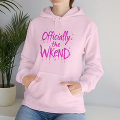 Officially the Wkend Hooded Sweatshirt, Unisex Weekend Sweatshirt, Cozy Hoodie for Relaxation, Ideal for Casual Outings, Perfect Gift [...]