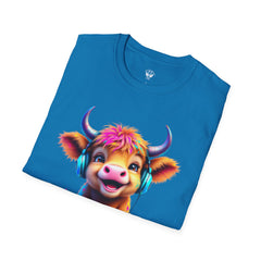 Cute Cow Graphic T-Shirt, Fun Animal Tee, Unisex Casual Wear, Gift for Cow Lovers, Trendy Summer Shirt
