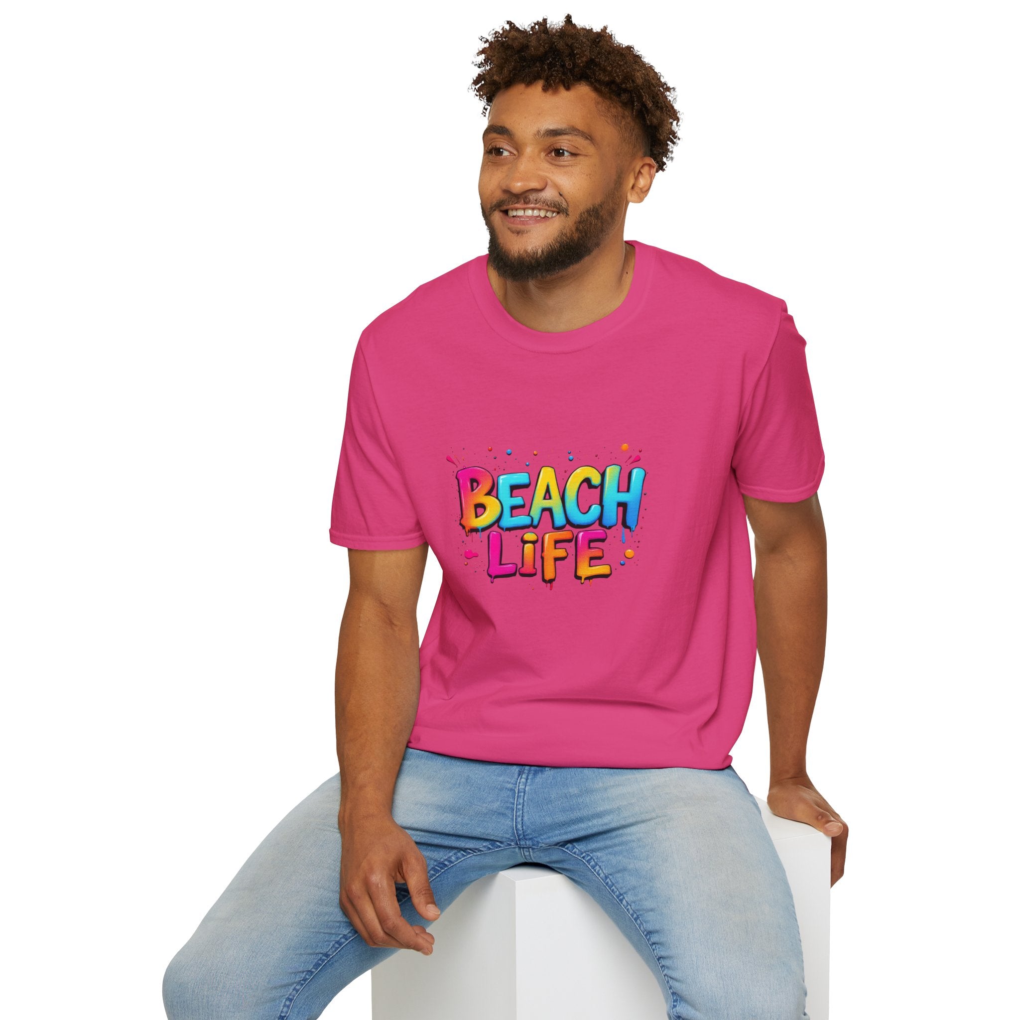 Beach Life Unisex Softstyle T-Shirt, Summer Vibes, Casual Wear, Beach Vacation, Gift for Beach Lovers