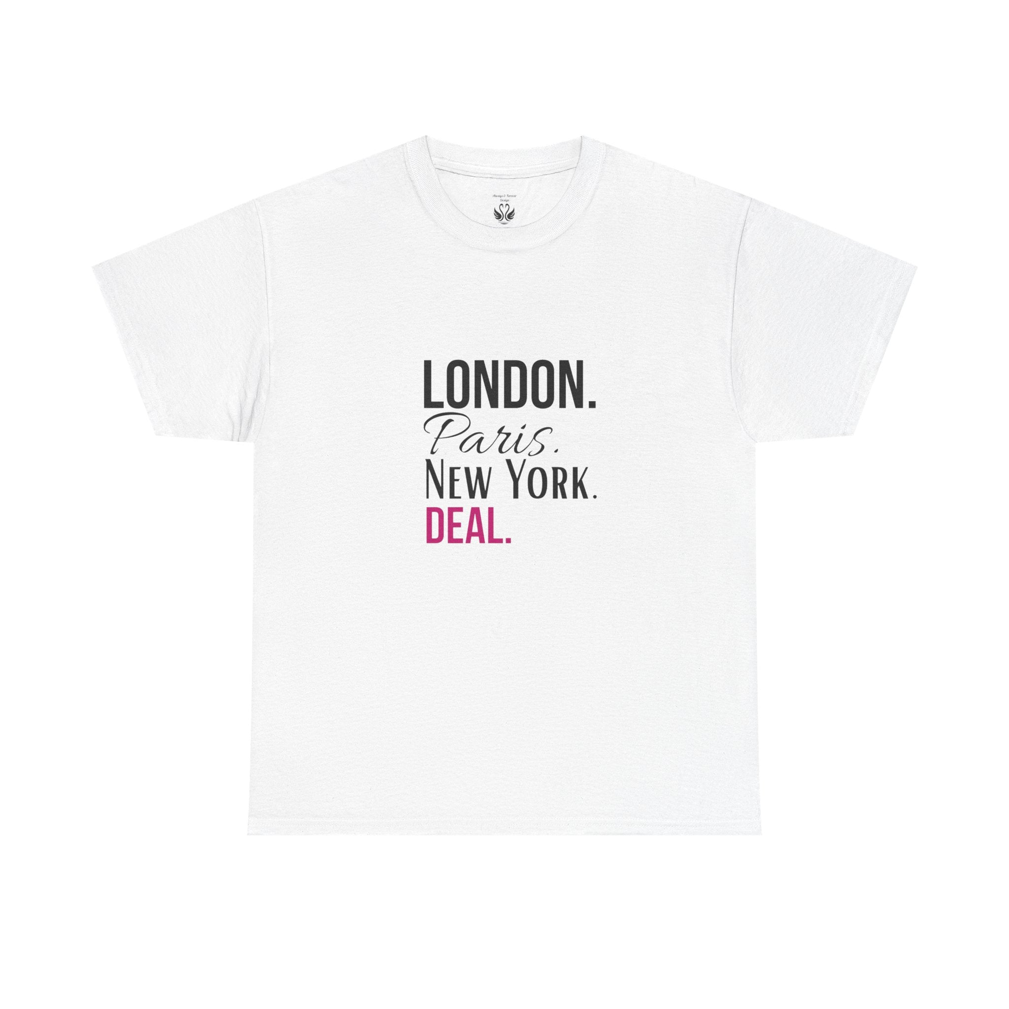 City Life Unisex Tee: London, Paris, New York Deal - Travel Shirt, Fashion Apparel, Gift for Travelers, Urban Outfit, Streetwear