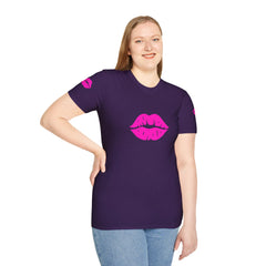 Kiss Lip Graphic Tee – Cute Unisex T-Shirt for Flirty Vibes, Perfect for Valentine's Day, Casual Outings, Gifts, Summer Fashion