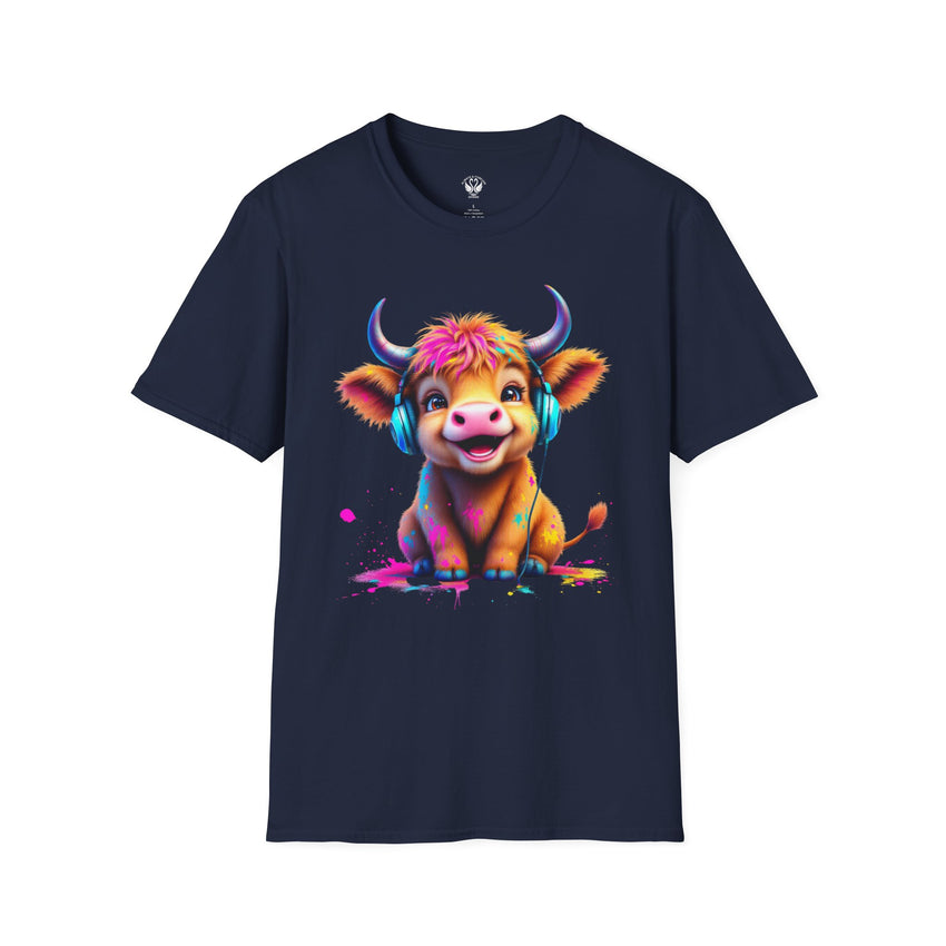 Cute Cow Graphic T-Shirt, Fun Animal Tee, Unisex Casual Wear, Gift for Cow Lovers, Trendy Summer Shirt
