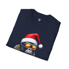 Cool Gorilla Santa T-Shirt | Funny Holiday Tee | Unisex Gift for Christmas, Party Wear, Family Gathering, Casual Style