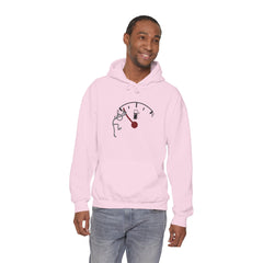 Fuel Gauge Graphic Hoodie, Unisex Sweatshirt for Gamers, Cozy Gift for Tech Lovers, Perfect for Casual Wear, Comfy Everyday Hoodie