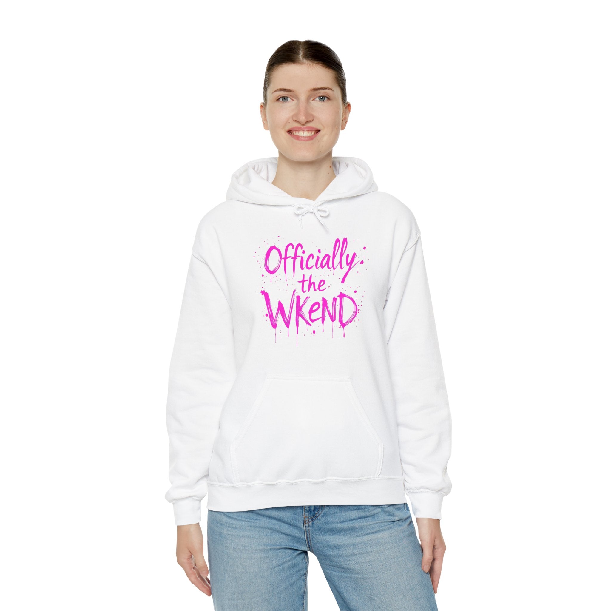 Officially the Wkend Hooded Sweatshirt, Unisex Weekend Sweatshirt, Cozy Hoodie for Relaxation, Ideal for Casual Outings, Perfect Gift [...]