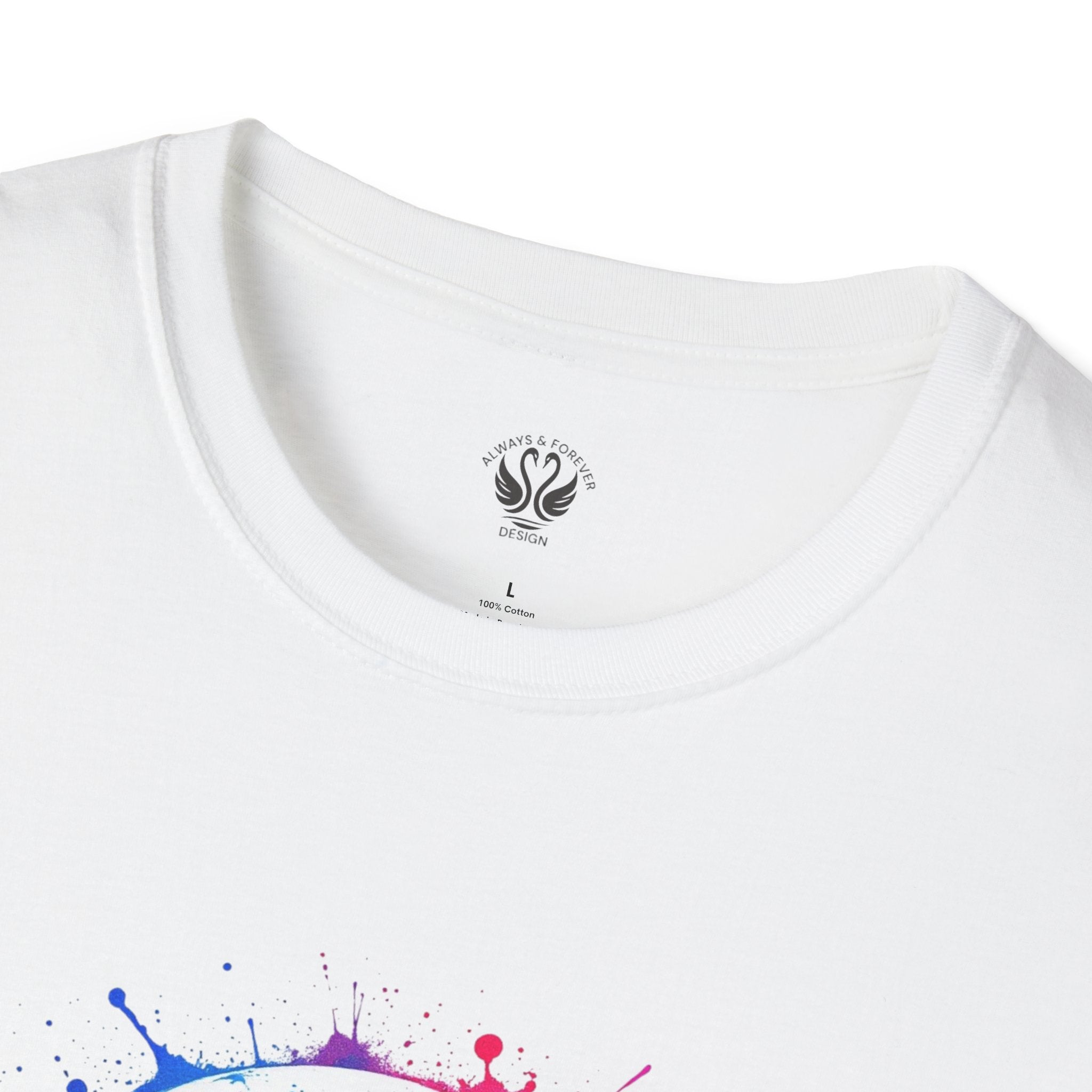 Colorful Handprint Football Unisex T-Shirt, Fun Tee for Kids and Adults, Gift for Artists, Birthday, Art Lovers and Celebrations