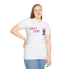 Girls Trip Unisex T-Shirt, Softstyle Tee for Friends, Vacation Apparel, Travel Gear, Girls Night Out, Fun Gifts