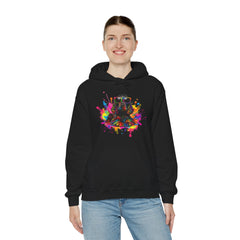 Colorful Artistic Sweatshirt, Unisex Hoodie, Vibrant Design Hoodie, Cozy Pullover, Perfect Gift for Art Lovers