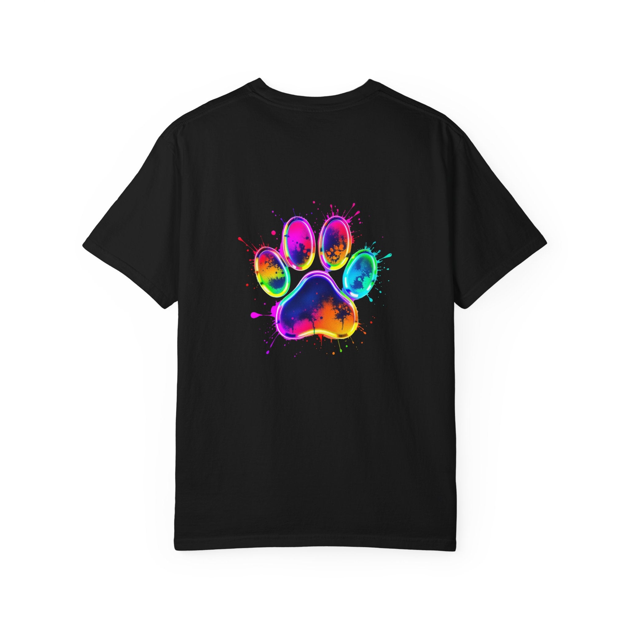 Paw print Graphic T-Shirt, Unisex Vintage Tee, Perfect for Festivals, Beach Days, and Casual Wear, Gift for Sun Lovers