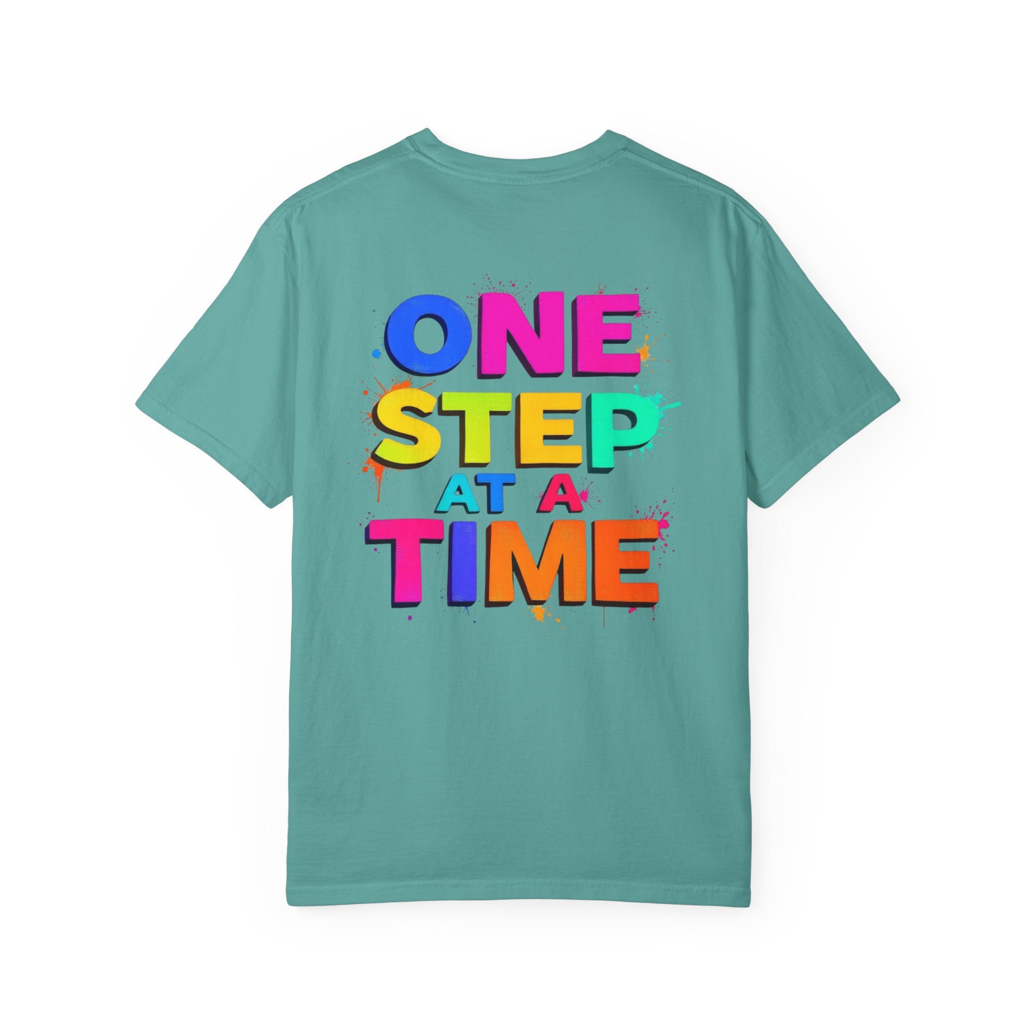 One Step at a Time Graphic T-Shirt, Unisex Vintage Tee, Perfect for Festivals, Beach Days, and Casual Wear, Gift for Sun Lovers