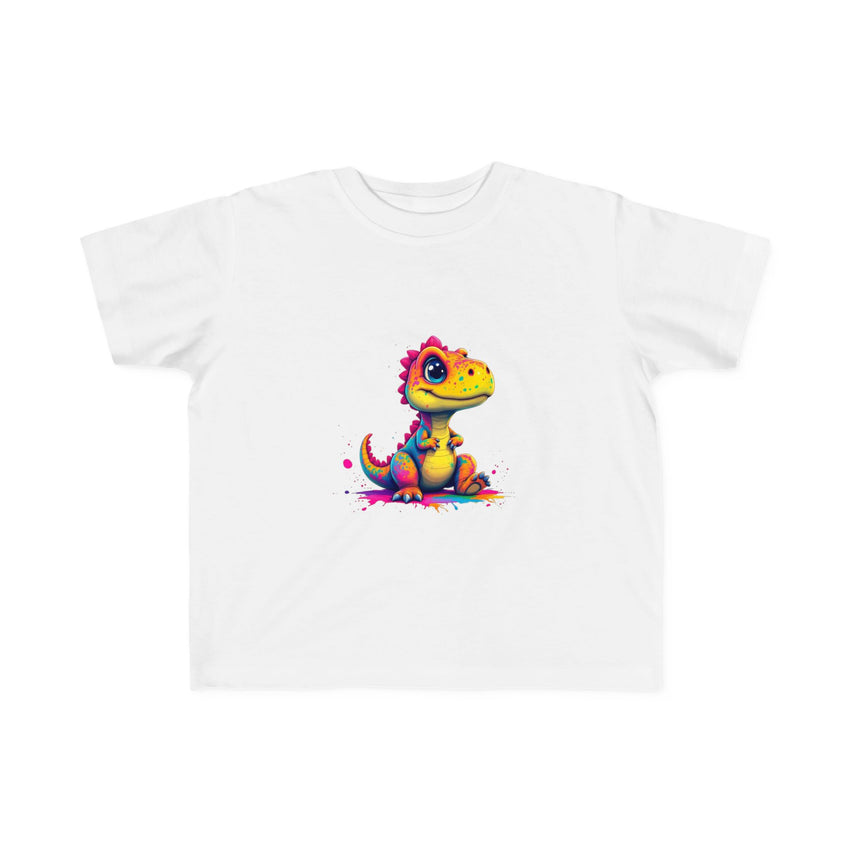 Cute Dinosaur Toddler Tee - Colorful Kids Jersey T-Shirt