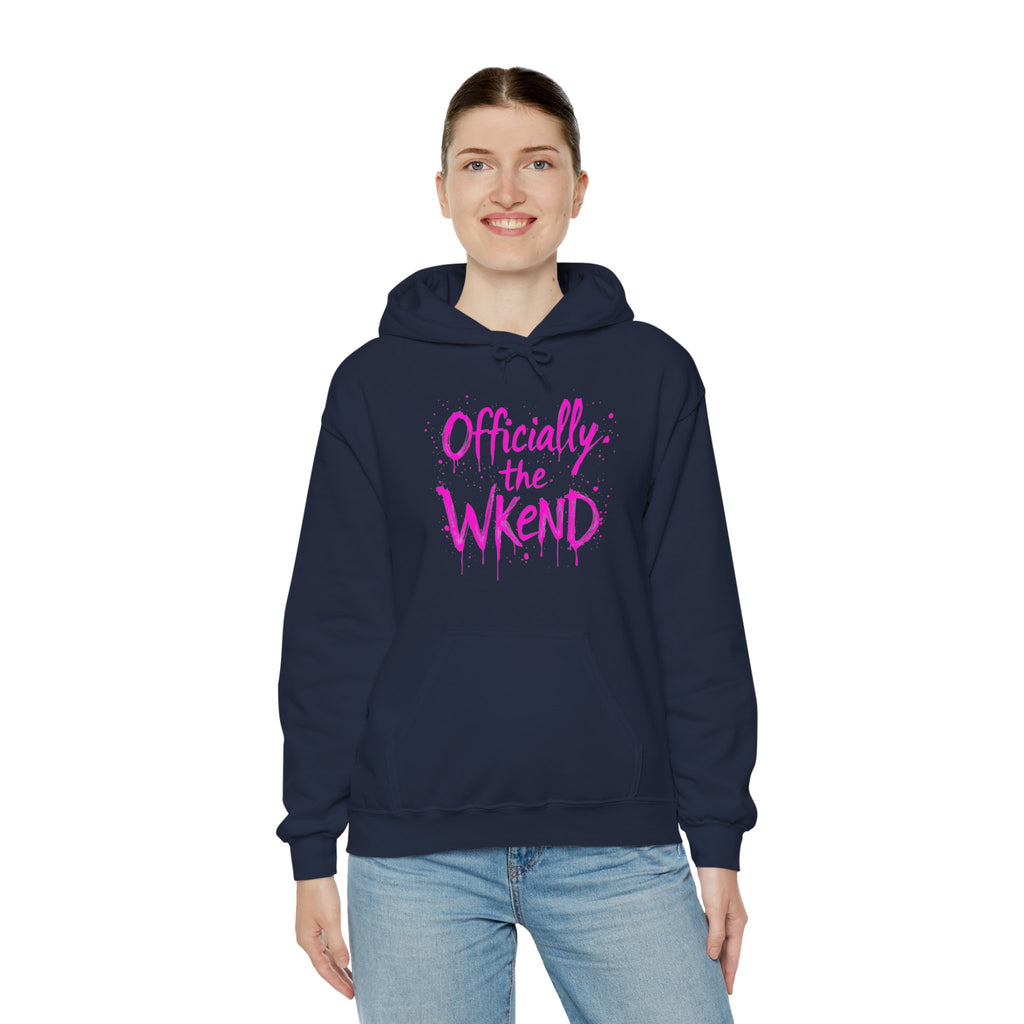 Officially the Wkend Hooded Sweatshirt, Unisex Weekend Sweatshirt, Cozy Hoodie for Relaxation, Ideal for Casual Outings, Perfect Gift [...]