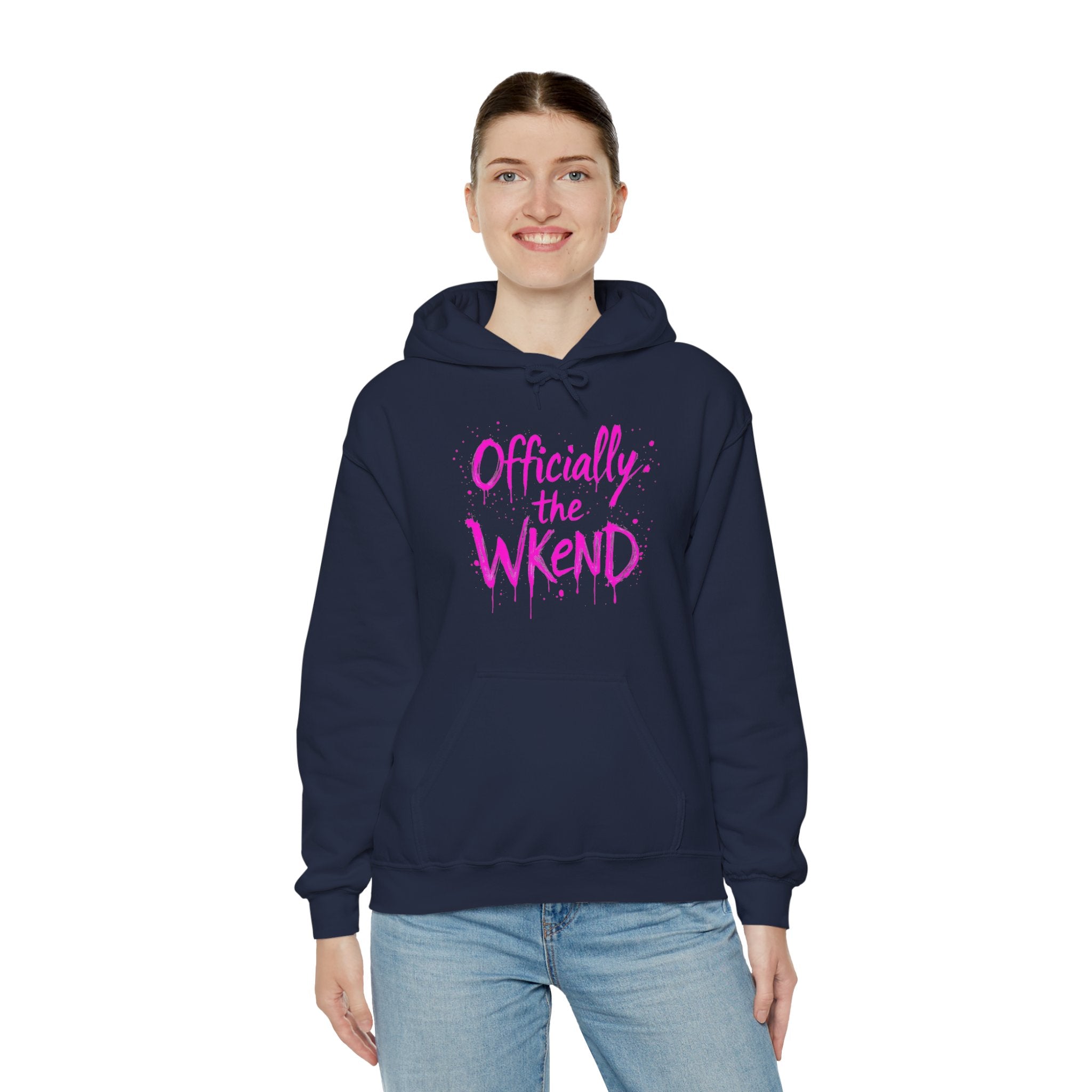 Officially the Wkend Hooded Sweatshirt, Unisex Weekend Sweatshirt, Cozy Hoodie for Relaxation, Ideal for Casual Outings, Perfect Gift [...]