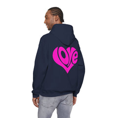 Cozy Love Heart Hoodie | Unisex Sweatshirt for Valentine's Day, Gift for Her, Celebrations, Casual Wear, Anniversary