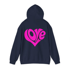 Cozy Love Heart Hoodie | Unisex Sweatshirt for Valentine's Day, Gift for Her, Celebrations, Casual Wear, Anniversary