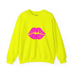 Kiss Mark Crewneck Sweatshirt - Cute Fashion for Her, Cozy Gift Idea, Valentine's Day, Overall Style, Relaxed Fit