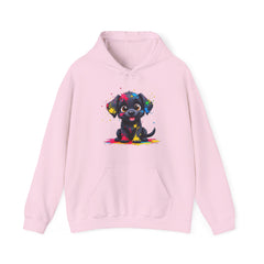 Colorful Puppy Sweatshirt - Cozy Pet Lover Hoodie, Gift for Dog Owners, Birthday Present, Dog-Themed Apparel, Animal Lover Fashion