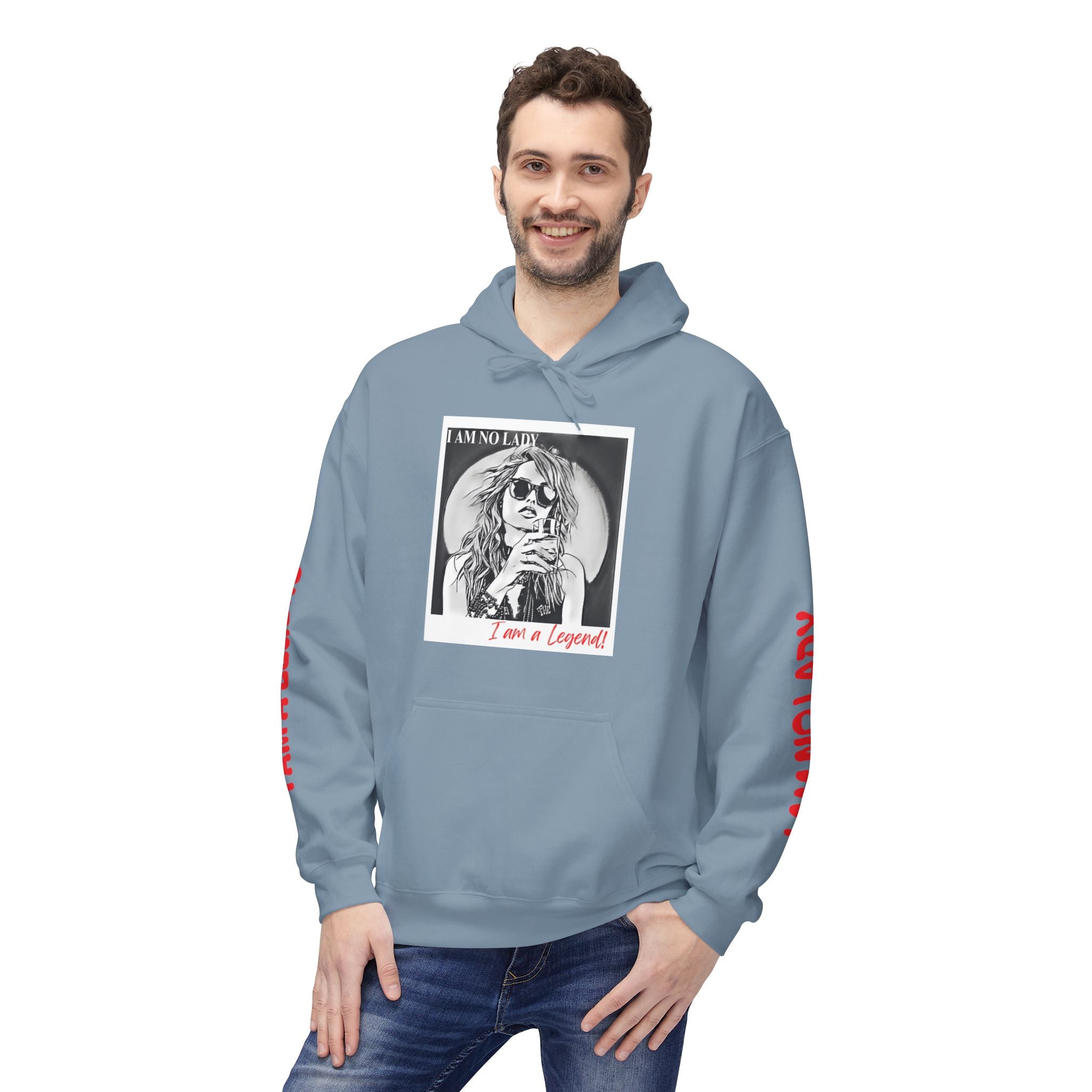 Legendary Spirit Hoodie - Unisex Fleece Sweatshirt, Motivational Gift, Trendy Streetwear, Perfect for Casual Days, Unique Statement Piece