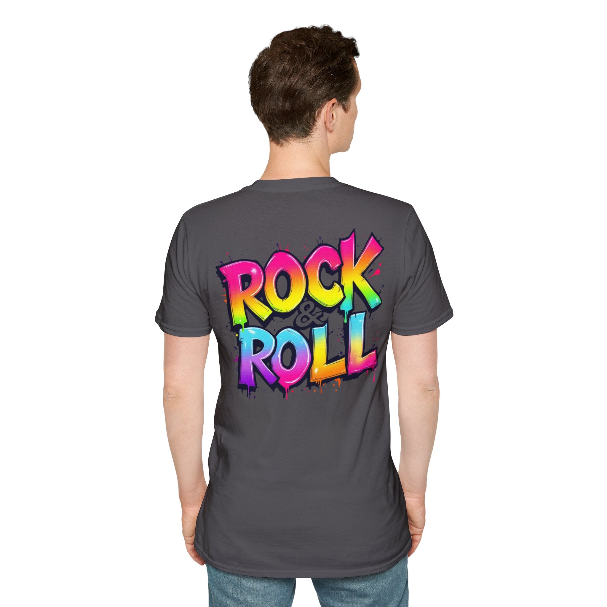 Colorful Rock & Roll Unisex T-Shirt, Vintage Music Tee, Festival Shirt, Gift for Music Lovers, Concert Apparel