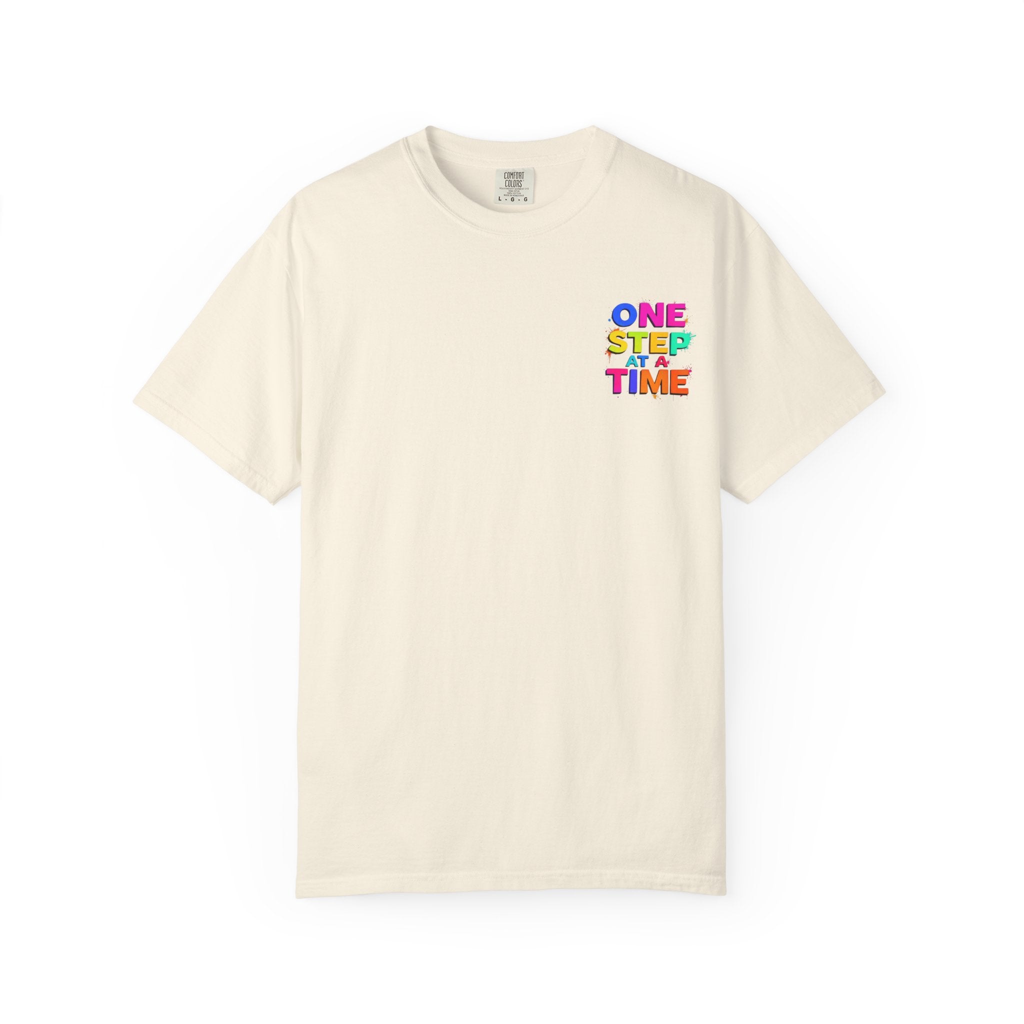 One Step at a Time Graphic T-Shirt, Unisex Vintage Tee, Perfect for Festivals, Beach Days, and Casual Wear, Gift for Sun Lovers
