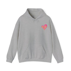 Vibrant Heart Print Hoodie - Funky Sweatshirt for Cozy Days, Perfect for Gifts, Casual Wear, Festivals, and Everyday Comfort