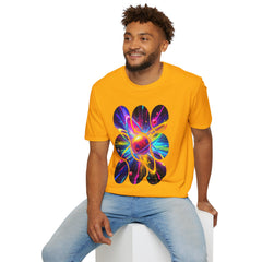 Colorful Atom Graphic T-Shirt, Unisex Casual Tee, Astronaut Art, Space Lover Gift, Festival Wear, Cosmic Vibes