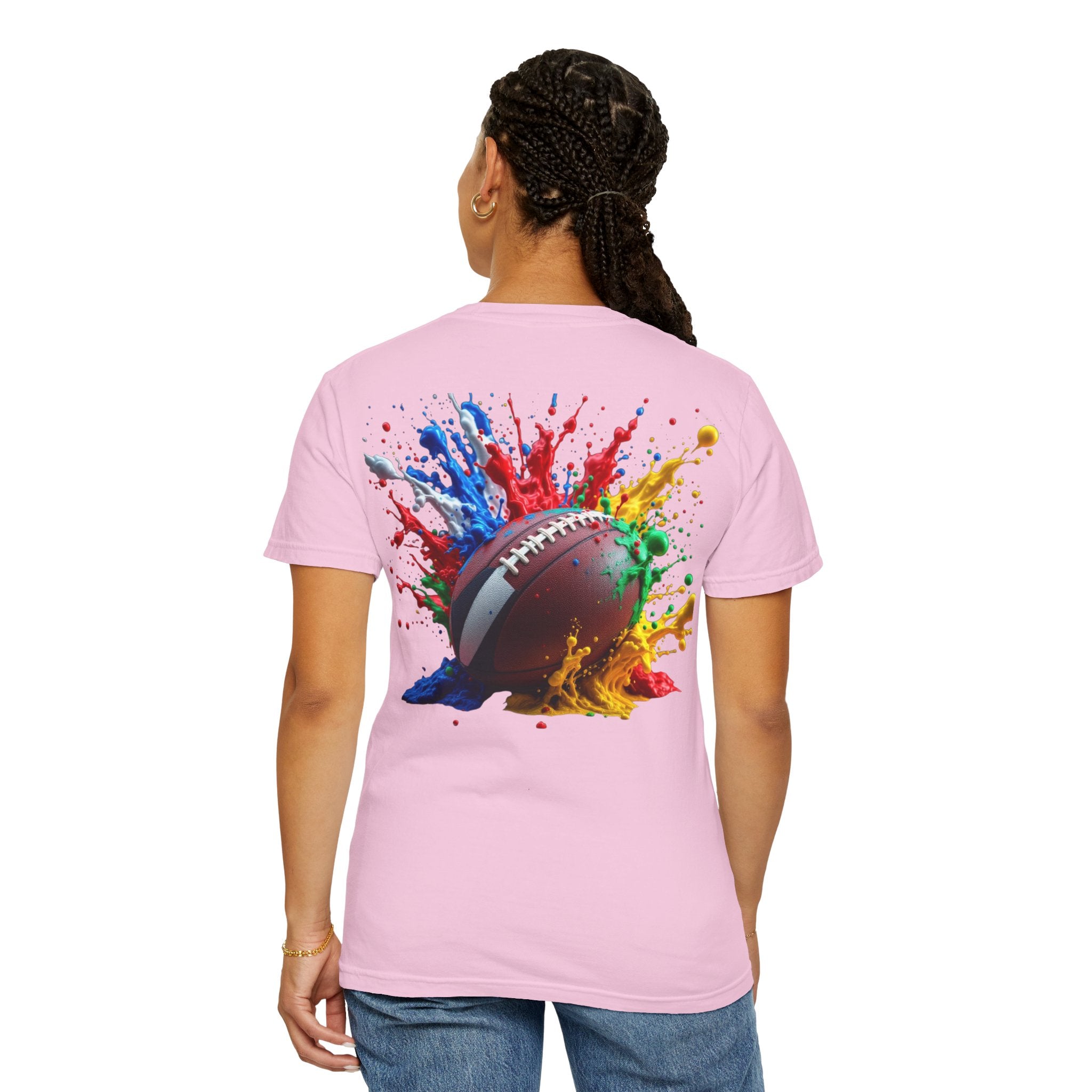 Rugby Ball Graphic T-Shirt, Unisex Vintage Tee, Perfect for Festivals, Beach Days, and Casual Wear, Gift for Sun Lovers