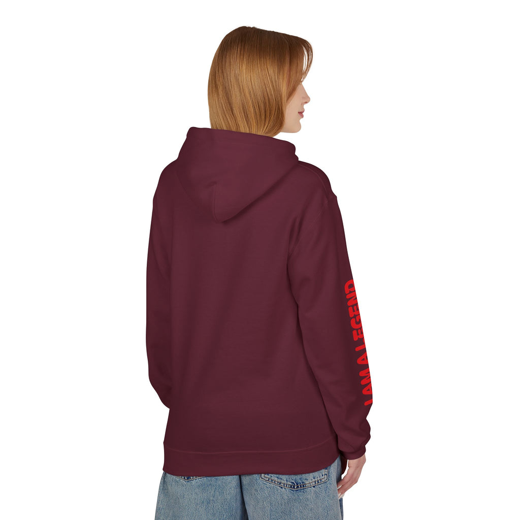 Legendary Spirit Hoodie - Unisex Fleece Sweatshirt, Motivational Gift, Trendy Streetwear, Perfect for Casual Days, Unique Statement Piece