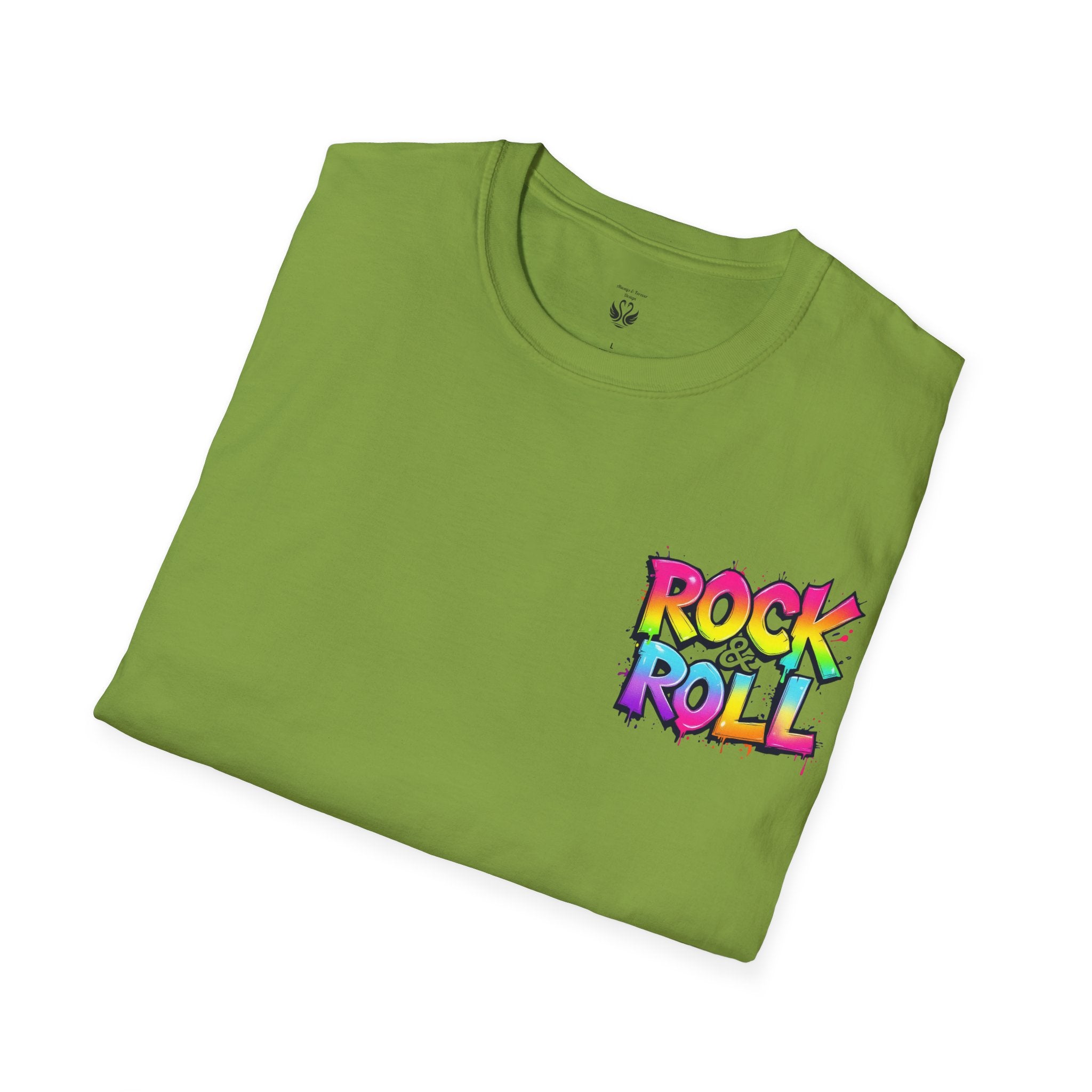 Colorful Rock & Roll Unisex T-Shirt, Vintage Music Tee, Festival Shirt, Gift for Music Lovers, Concert Apparel