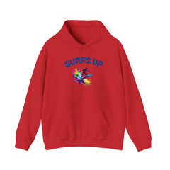 Surf's Up Unisex Heavy Blend Hooded Sweatshirt - Vibrant Beachwear for Surfers